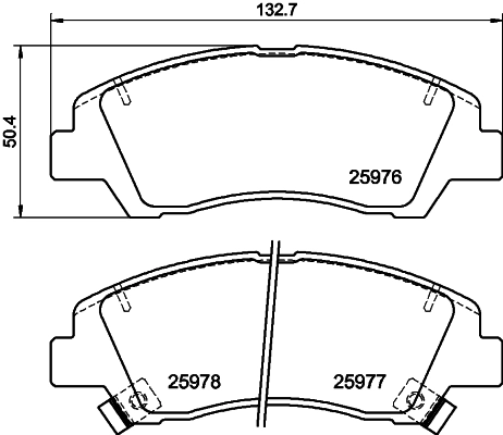 Brake Pad Set, disc brake (PCP2010)