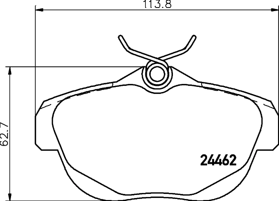 Brake Pad Set, disc brake (PCP1964)