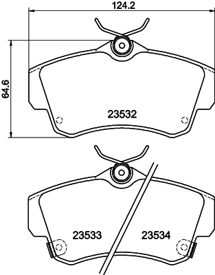 Brake Pad Set, disc brake (PCP2131)