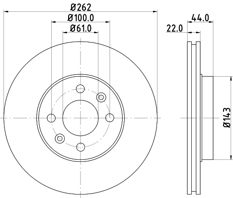 Brake Disc (PCD14642)
