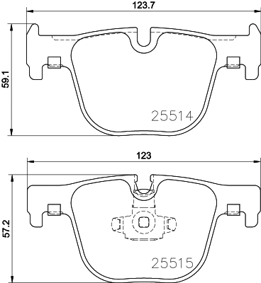 Brake Pad Set, disc brake (PCP1575)