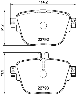 Brake Pad Set, disc brake (PCP1604)
