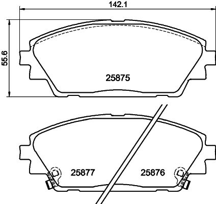 Brake Pad Set, disc brake (PCP2001)