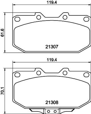 Brake Pad Set, disc brake (PCP2223)