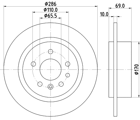 Brake Disc (PCD14682)