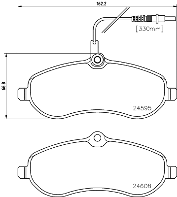 Brake Pad Set, disc brake (PCP1126)