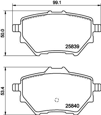 Brake Pad Set, disc brake (PCP1999)