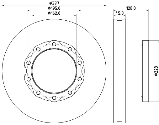 Brake Disc (CVD543)