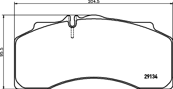 Brake Pad Set, disc brake (CVP121K)