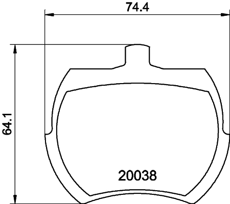 Brake Pad Set, disc brake (PCP2113)