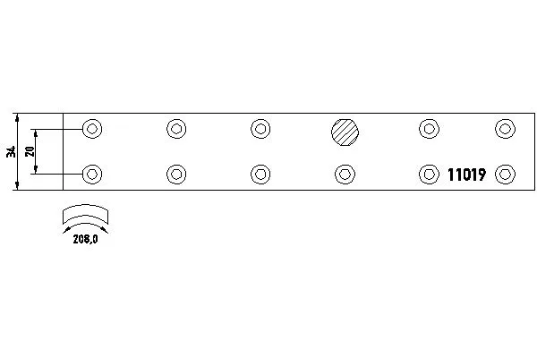 Brake Lining Kit, drum brake