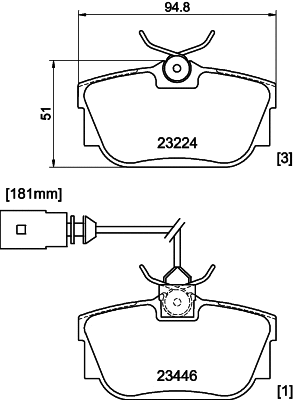 Brake Pad Set, disc brake (PCP1630)