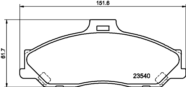 Brake Pad Set, disc brake (PCP1935)