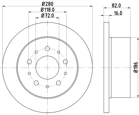 Brake Disc (PCD18192)