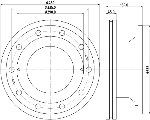 Brake Disc (CVD555)