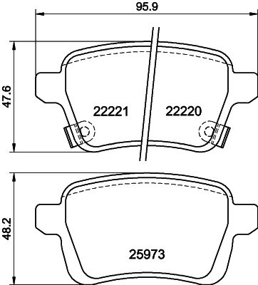 Brake Pad Set, disc brake (PCP1884)