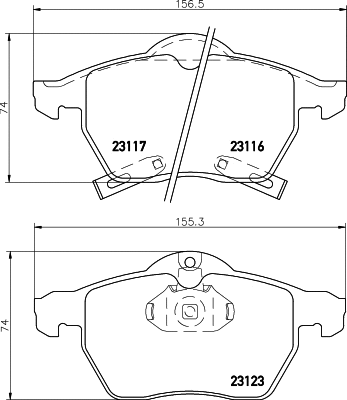 Brake Pad Set, disc brake (PCP1375)