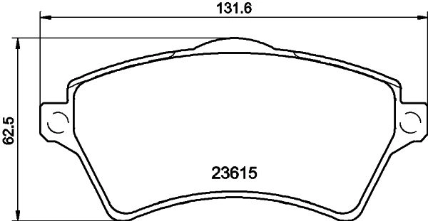 Brake Pad Set, disc brake (PCP2178)