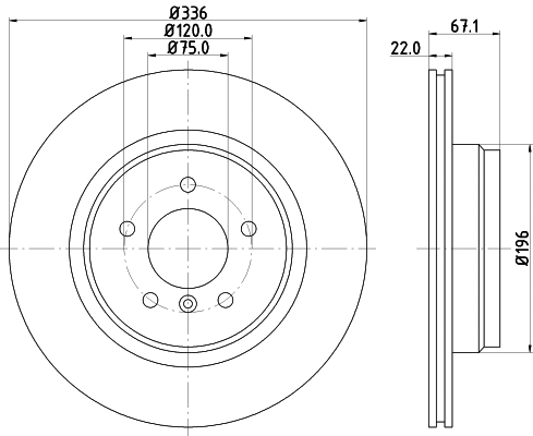Brake Disc (PCD11722)