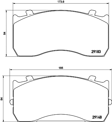 Brake Pad Set, disc brake (CVP035K)