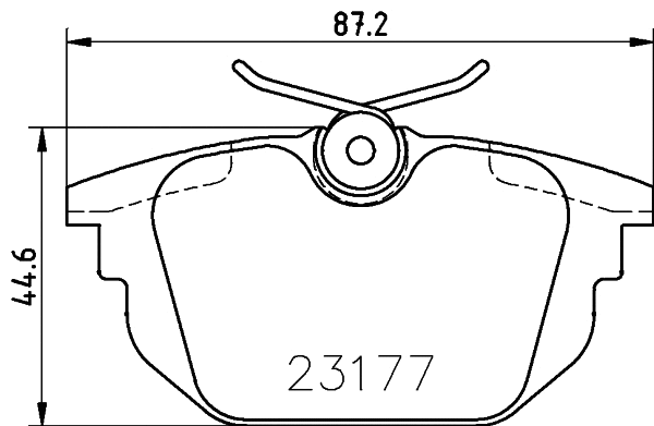 Brake Pad Set, disc brake (PCP1487)