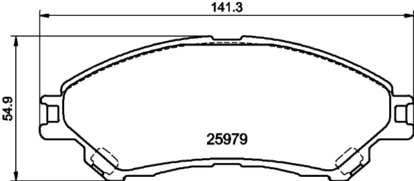 Brake Pad Set, disc brake (PCP2011)