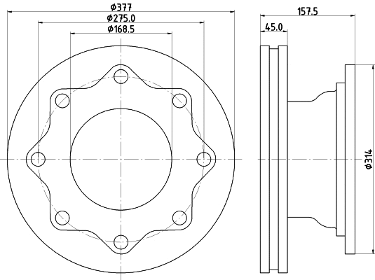 Brake Disc (CVD583)