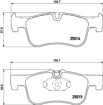 Brake Pad Set, disc brake (PCP1216)