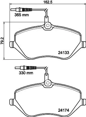 Brake Pad Set, disc brake (PCP1501)