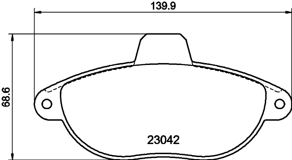 Brake Pad Set, disc brake (PCP1317)