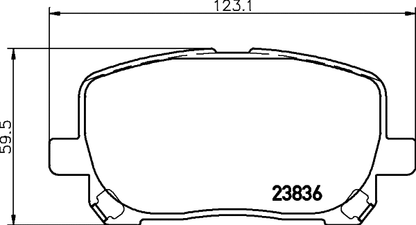 Brake Pad Set, disc brake (PCP1508)