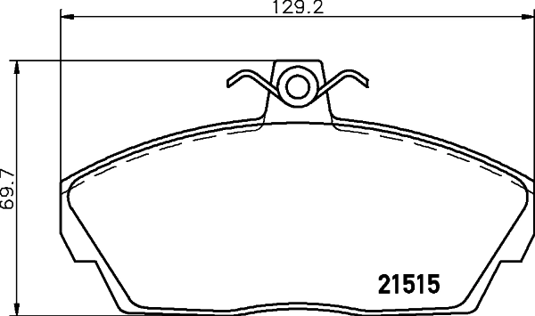 Brake Pad Set, disc brake (PCP2179)