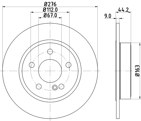 Brake Disc (PCD13252)