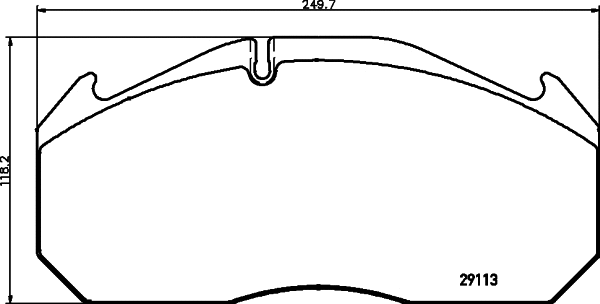 Brake Pad Set, disc brake (CVP120K)