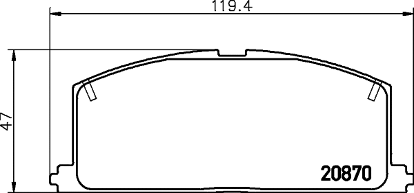 Brake Pad Set, disc brake (PCP1285)