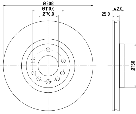 Brake Disc (PCD10572)