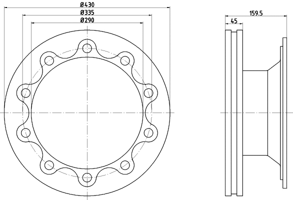 Brake Disc (CVD613)