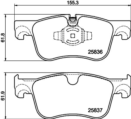 Brake Pad Set, disc brake (PCP2050)