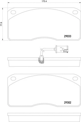Brake Pad Set, disc brake (CVP007)