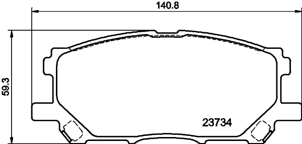 Brake Pad Set, disc brake (PCP2154)