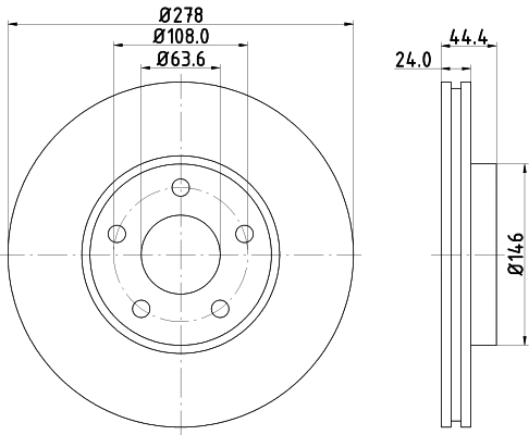 Brake Disc (PCD18732)