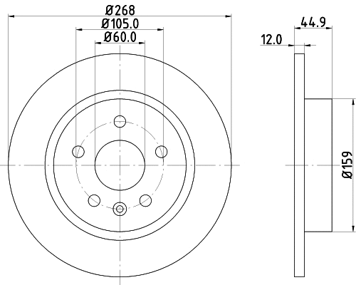Brake Disc (PCD11602)