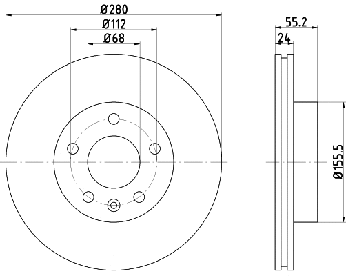 Brake Disc (PCD18972)