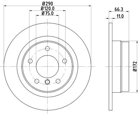 Brake Disc (PCD11582)
