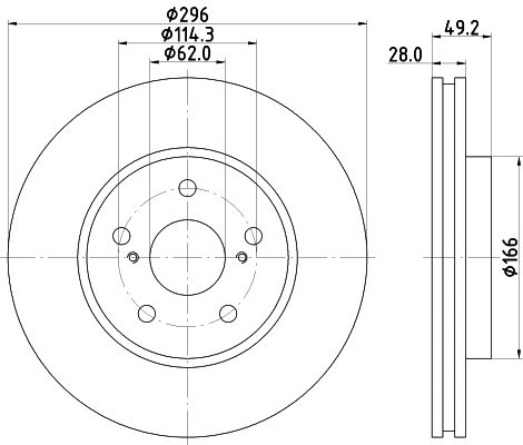 Brake Disc (PCD20742)