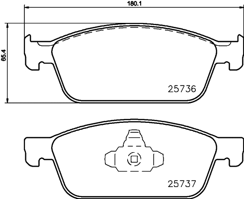 Brake Pad Set, disc brake (PCP1222)