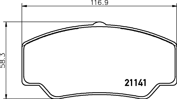 Brake Pad Set, disc brake (CVP052)