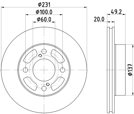 Brake Disc (PCD20312)
