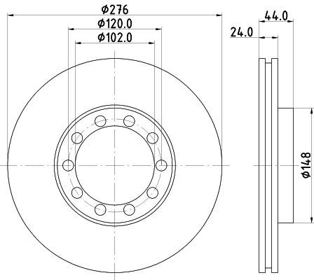 Brake Disc (CVD584)