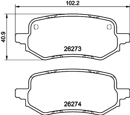 Brake Pad Set, disc brake (PCP2029)
